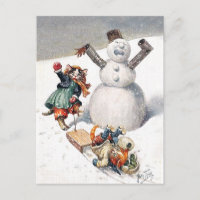 Jeu de chats anthropomorphiques dans le Snow