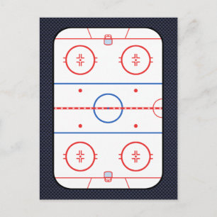 Carte Postale Jeu de hockey Compagnon de fibre de carbone style