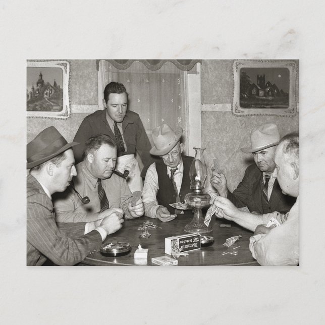 Carte Postale Jeu de poker, 1939 (Devant)