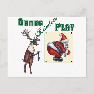 Carte Postale Jeu de renne de jeux