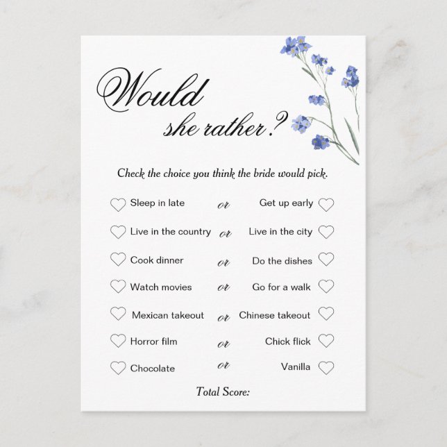 Carte Postale Jeu de Salle de Mariage Moderne, Qui connaît la Ma (Devant)