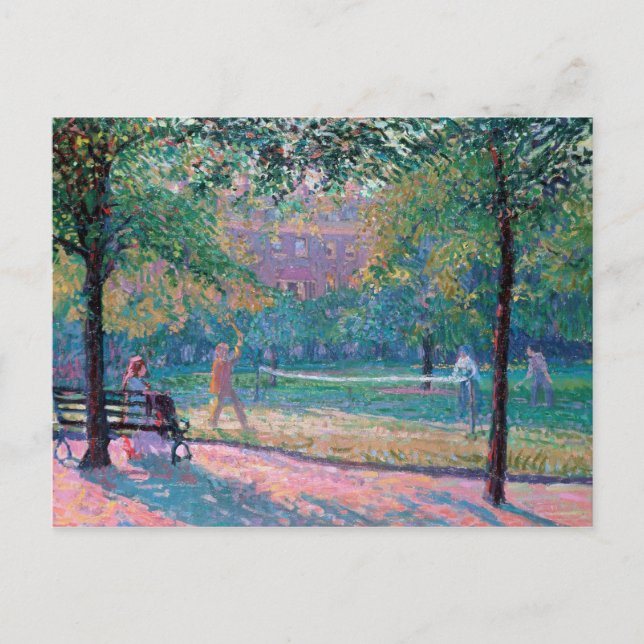 Carte Postale Jeu de tennis (Devant)