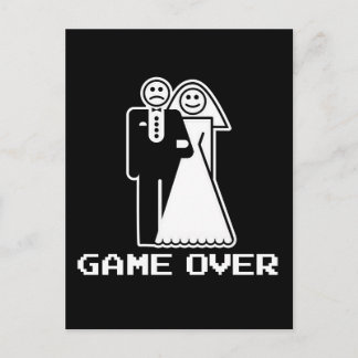 Carte Postale Jeu sur le mariage Jeu sur le t-shirt drôle