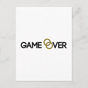 Carte Postale Jeu sur les anneaux Mariages