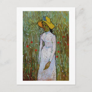 Carte Postale Jeune Arrière - plan de blé Van Gogh Art