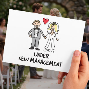 Carte Postale Jeune couple marié - Sous nouvelle direction