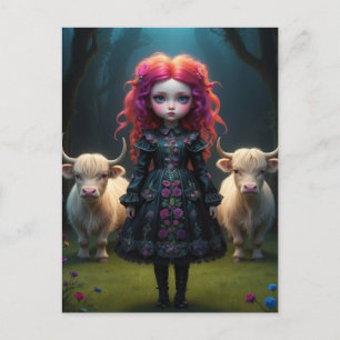 Carte Postale Jeune fille écossaise 