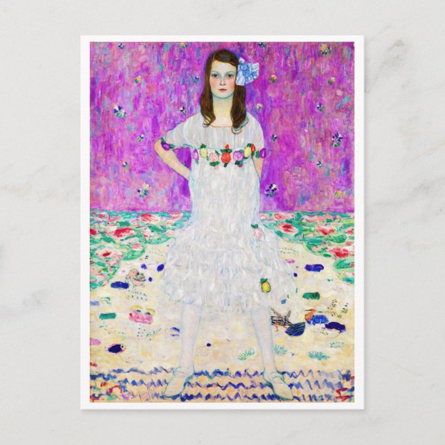 Carte Postale Jeune fille, Gustav Klimt (Devant)