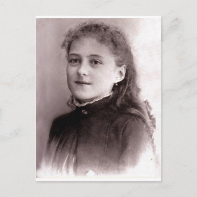 Carte Postale Jeune Saint-Thérèse de Lisieux, (Devant)