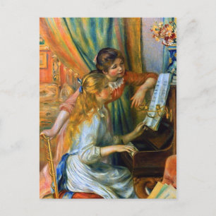 Carte Postale Jeunes filles au piano par Pierre Renoir