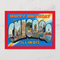 JEUX ANNIVERSAIRE DE CHICAGO VINTAGEPostcard