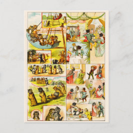 Carte Postale Jeux de chat vintages Divertissement et Amusements