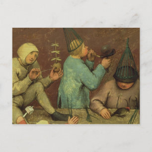 Carte Postale Jeux d'enfants : détail de la main gauche
