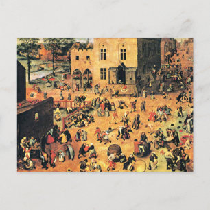 Carte Postale Jeux pour enfants, peinture artistique,