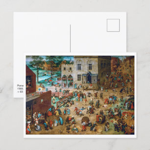 Carte Postale Jeux pour enfants   Pieter Bruegel l'Ancien  