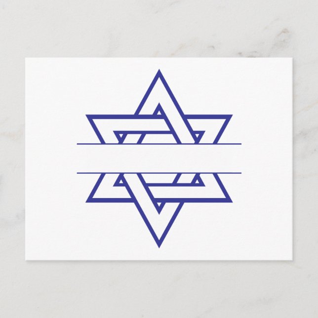 Carte Postale Jewish Star (Devant)