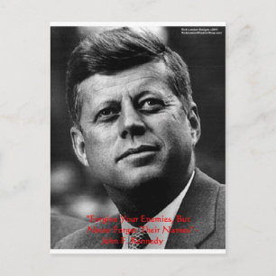 Carte Postale JFK "Pardonne Ne Pas Oublier" Citation De Sagesse 