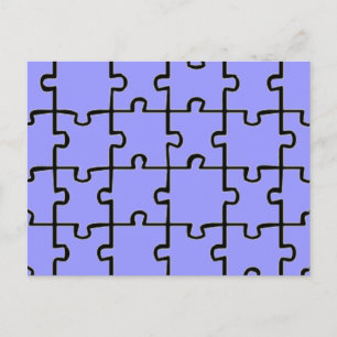 Carte Postale Jigsaw Puzzle Pièces Motif COULEUR PERSONNALISÉE