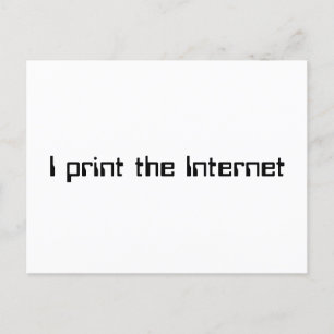 Carte Postale J'imprime Internet
