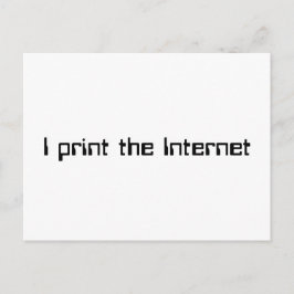 Carte Postale J'imprime Internet