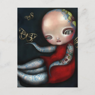 Carte Postale Jinxi Octopus Tattoo Girl