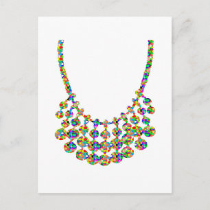 Carte Postale Joaillerie Chaînes scintillantes Graphic Déco Art 