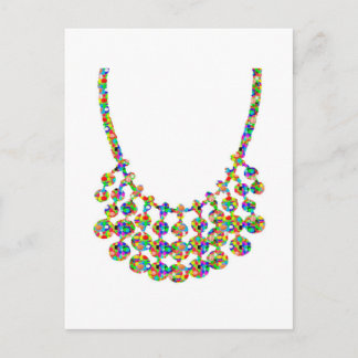 Carte Postale Joaillerie Chaînes scintillantes Graphic Déco Art