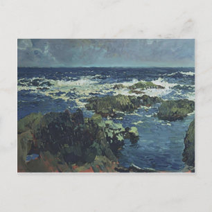 Carte Postale Joaquín Sorolla- Mer et rochers en San Esteban