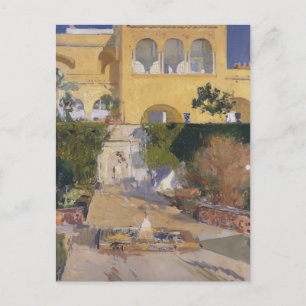 Carte Postale Joaquín Sorolla-Noon soleil à l'Alcázar de Séville