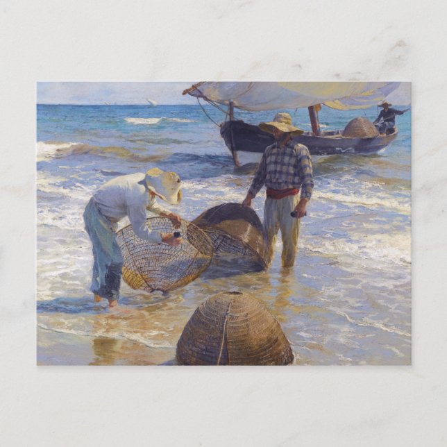 Carte Postale Joaquin Sorolla - Pêcheur valencien (Devant)