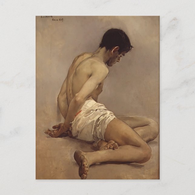 Carte Postale Joaquín Sorolla - Peinture académique de la nature (Devant)