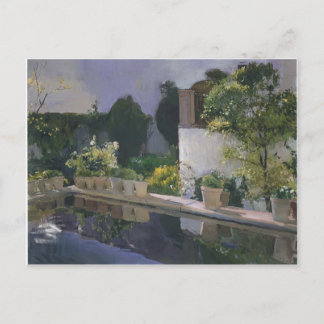 Carte Postale Joaquín Sorolla - Réservoir à l'Alcazin Séville