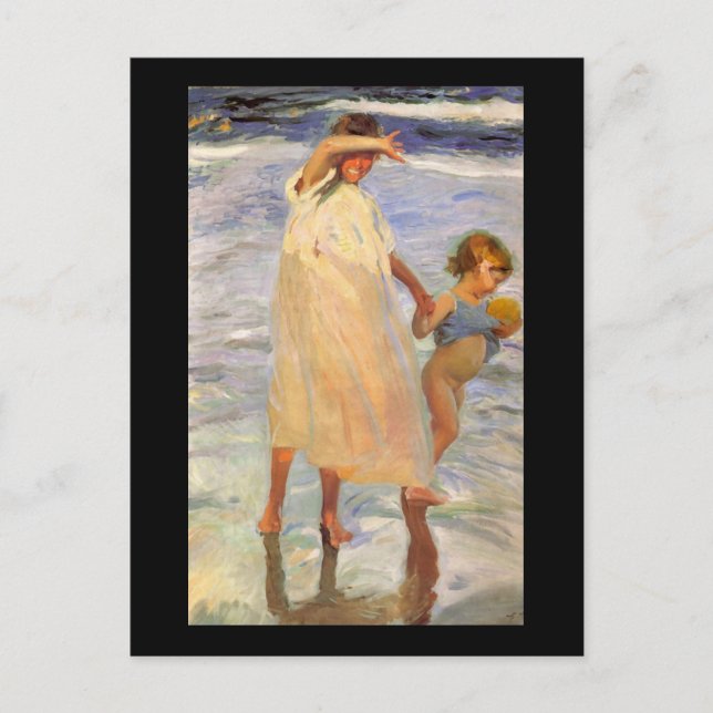 Carte Postale Joaquín Sorolla y Bastida 2 Soeurs (Devant)