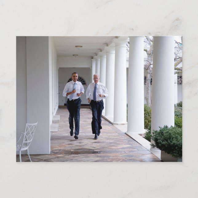 Carte Postale Joe Biden et Barack Obama (Devant)