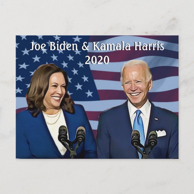 Carte Postale Joe Biden et Kamala Harris 2020 Running Mates (Devant)