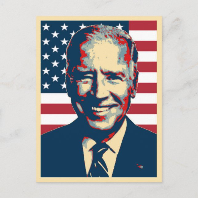 Carte Postale Joe Biden Patriotique (Devant)