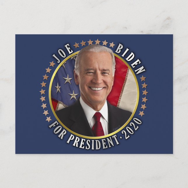 Carte Postale Joe Biden pour le président démocrate 2020 Photo (Devant)