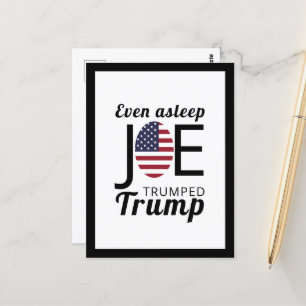 Carte Postale Joe Trumped Trump, drapeau américain
