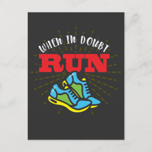 Carte Postale Jogging cadeau runner - simple course