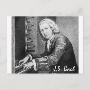 Carte Postale Johann Sebastian Bach Stuff