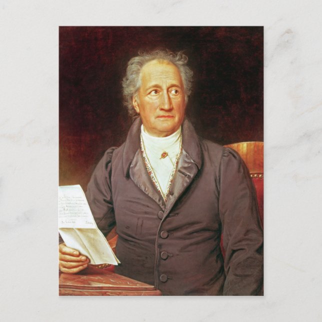 Carte Postale Johann Wolfgang von Goethe 1828 (Devant)