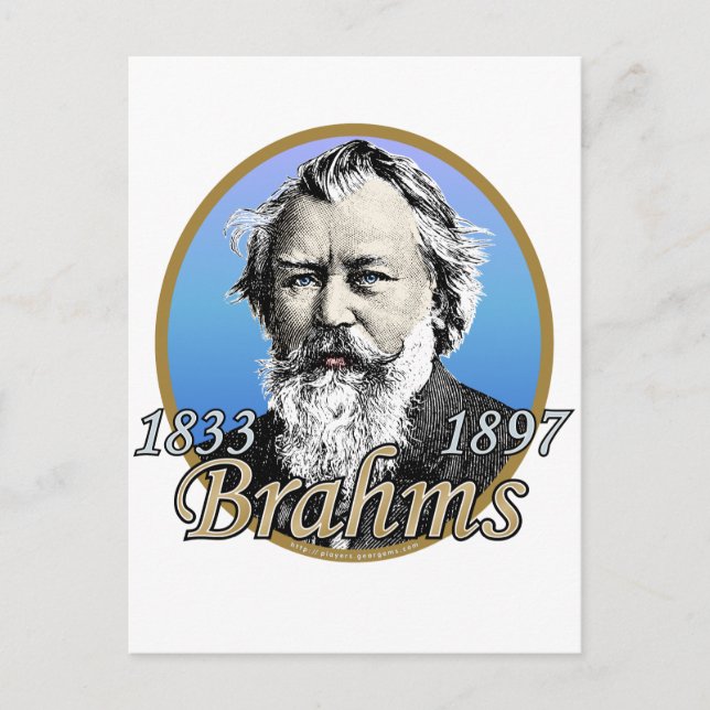 Carte Postale Johannes Brahms (Devant)