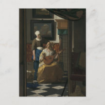 Johannes Vermeer, La Lettre d'Amour 17ème C. Art