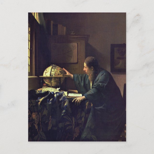 Carte Postale Johannes Vermeer - La peinture astronomique (Devant)