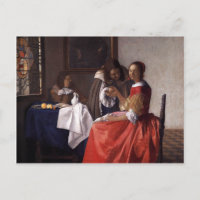 Johannes Vermeer - Une dame et deux messieurs