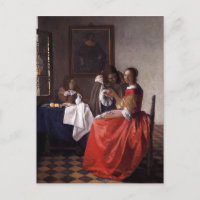 Johannes Vermeer - Une dame et deux messieurs