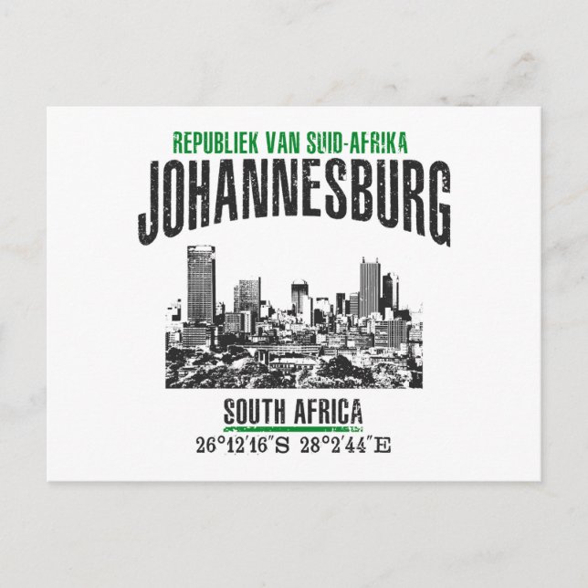 Carte Postale Johannesburg (Devant)