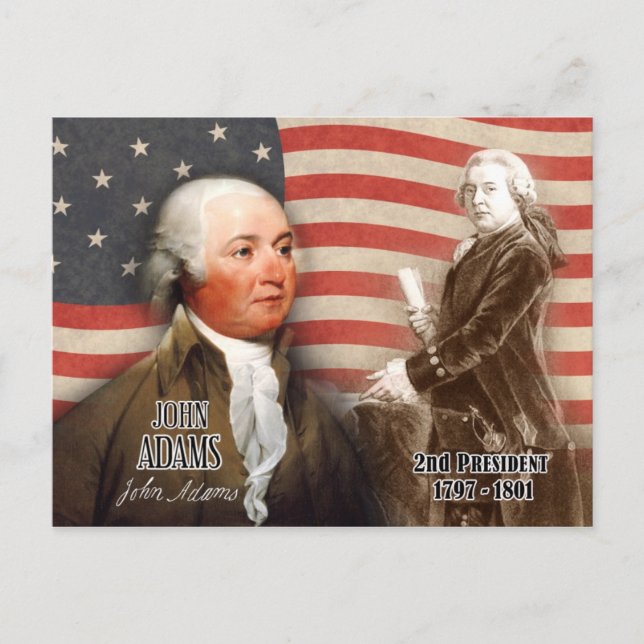 Carte Postale John Adams - 2e président des États-Unis (Devant)