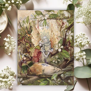 Carte Postale John Anster Fitzgerald - La mort du rouge-gorge