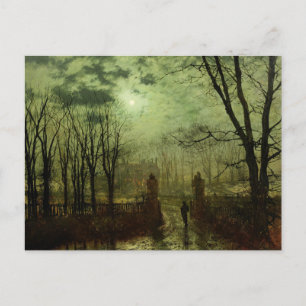 Carte Postale John Atkinson Grimshaw - À la porte du parc